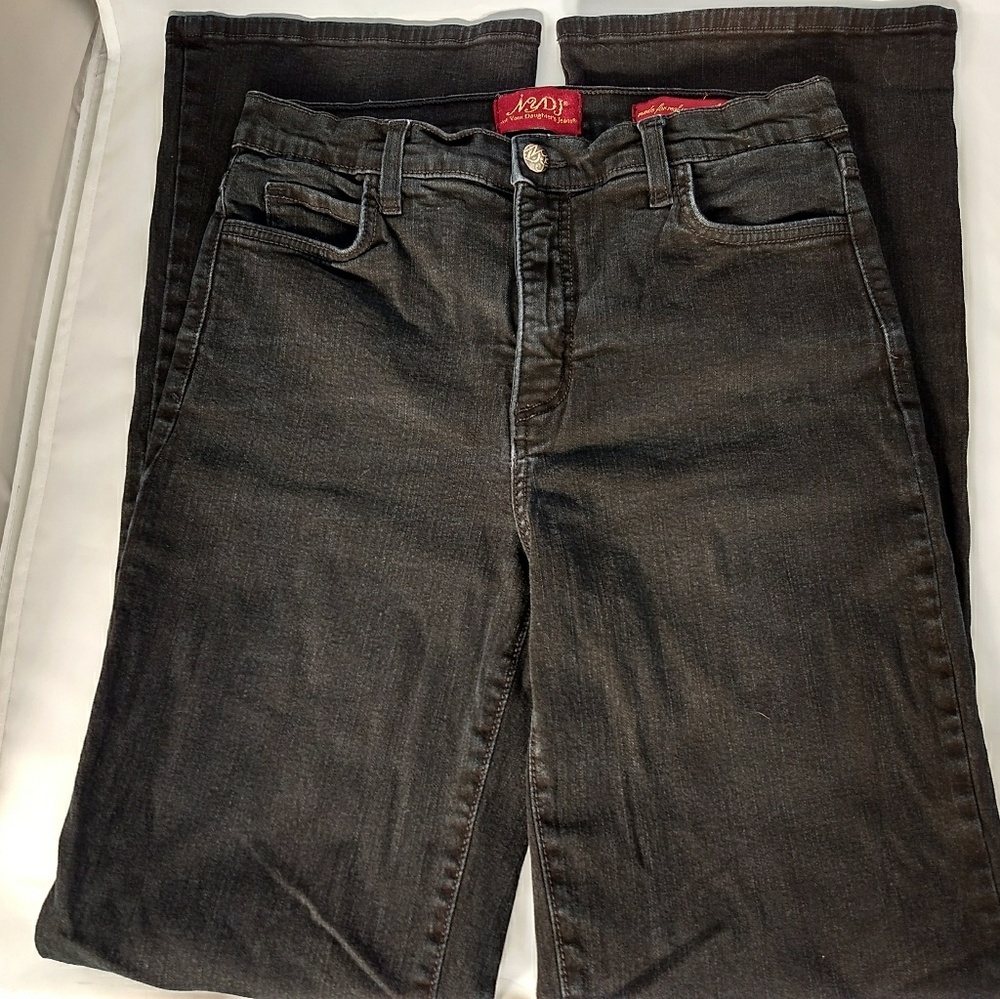 NYDJ Women's Black Boot Cut Stretch Jeans Size 8